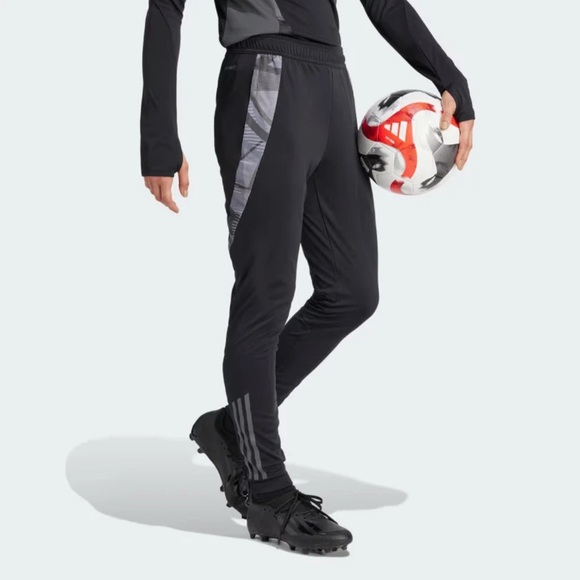 Adidas Women's Black and Gray Track Pants - Picture 2 of 6